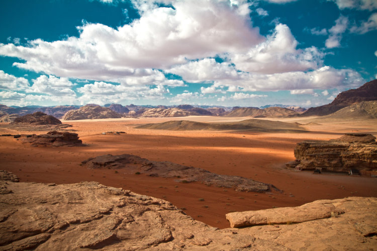 poušť Wadi Rum