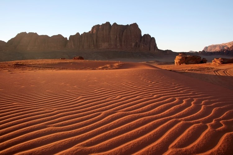 poušť Wadi Rum